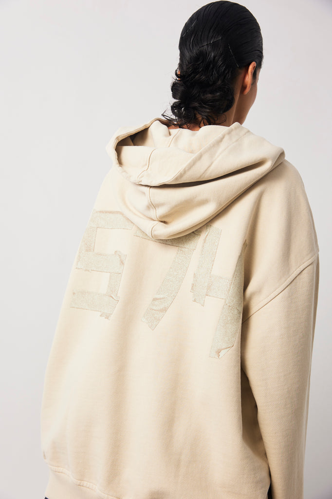 HOODIE MEDELLÍN TAPE CREMA