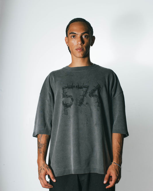 574 WIRE TEE GREY