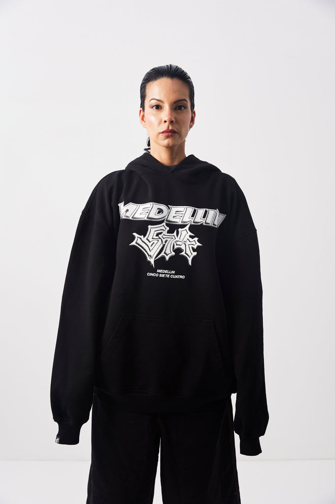 HOODIE MEDELLÍN CASINOS NEGRO