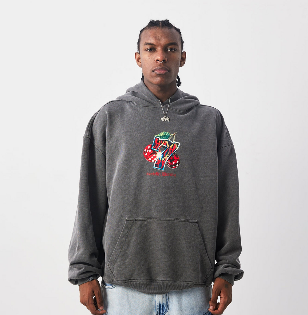 HOODIE CASINOS PIGMENTO GRIS