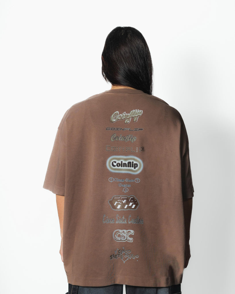 COINFLIP X 574 BROWN TEE