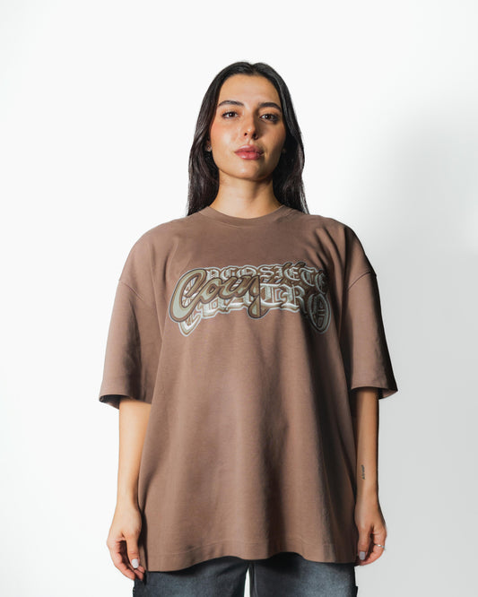COINFLIP X 574 BROWN TEE