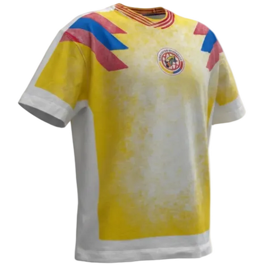 Camiseta Colombia blanco/amarillo
