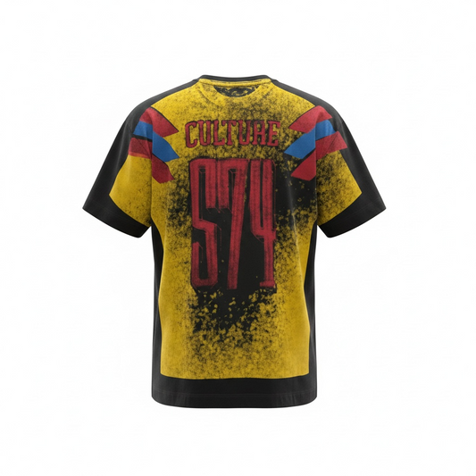 Camiseta Colombia Negra/Amarilla