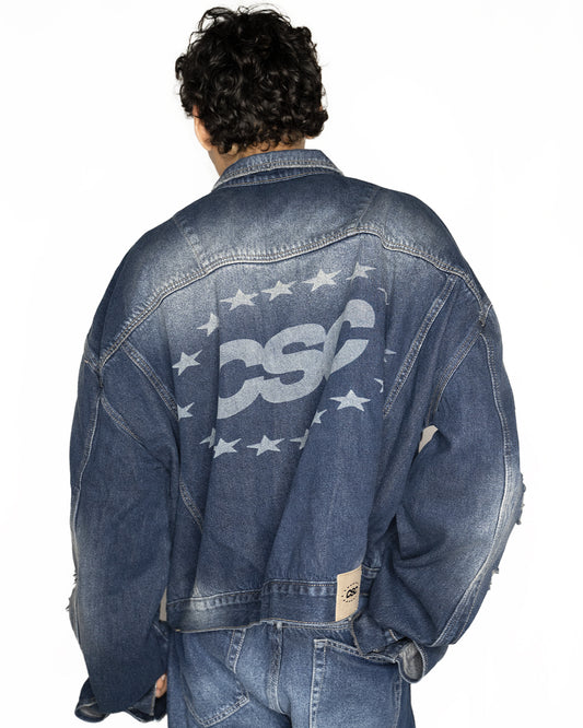 CHAQUETA JEAN OSCURA CSC
