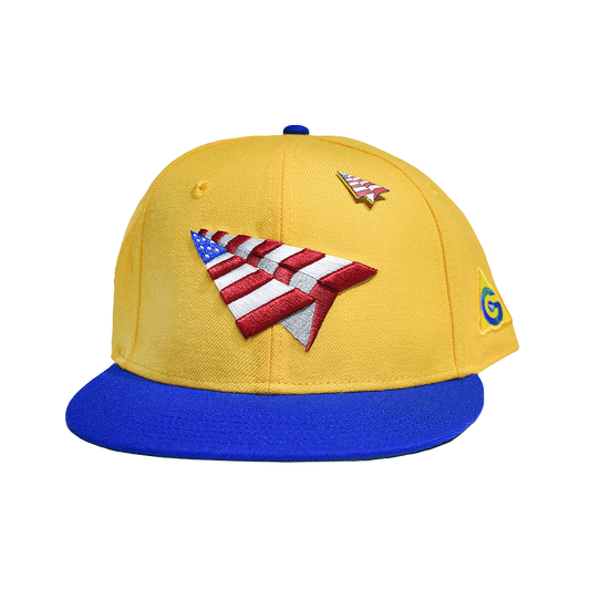 PAPER PLANES X 574 GORRA AJUSTABLE AMARILLA Y AZUL
