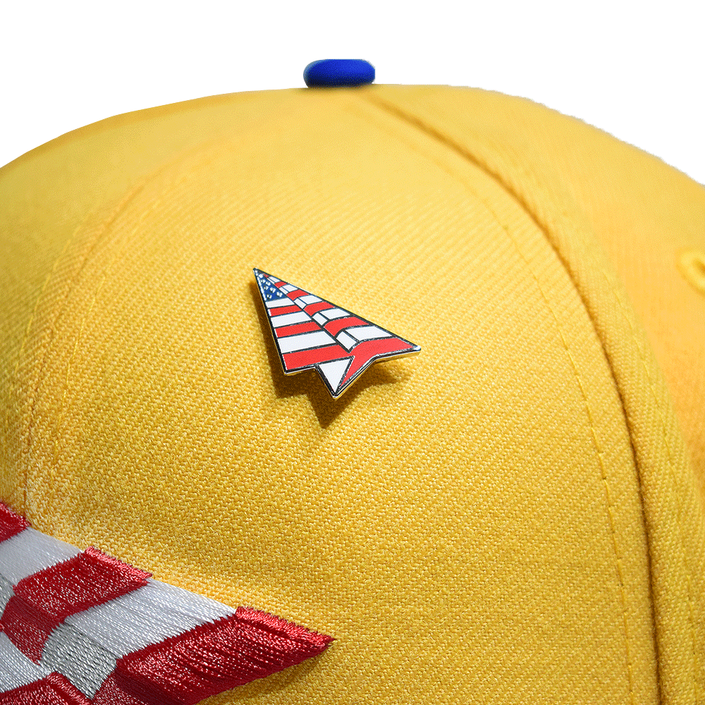 PAPER PLANES X 574 GORRA AJUSTABLE AMARILLA Y AZUL