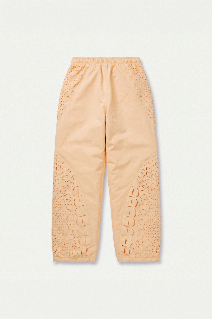 J BALVIN CROC LASER CUT TRACK PANTS YELLOW
