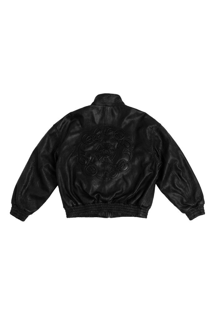 OMERTA BLACK LEATHER JACKET