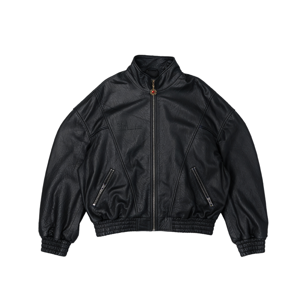OMERTA BLACK LEATHER JACKET