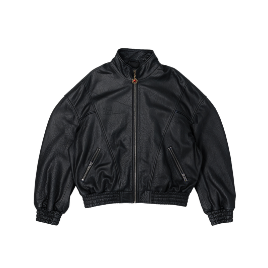 OMERTA BLACK LEATHER JACKET